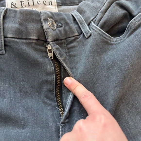 Frank & Eileen Sligo Skinny Jeans Womens 26 Gray Stretch Comfort Minimalist - Picture 5 of 9